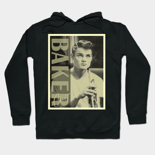 Chet Baker Trumpet Hoodie by Gainy Rainy